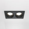 Встраиваемый светильник 2*GU10 50Вт Черный IP65 Downlight DL033-2-02B Technical Maytoni