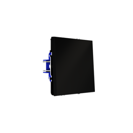 Выключатель с самовозвратом встраиваемый Voltum S70 одноклавишный 10А, (черный матовый)