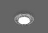 Светильник встраиваемый с белой LED подсветкой Feron CD4025 потолочный GX53 без лампы прозрачный