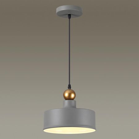 Подвес Е27 1*40W BOLLI серый/золотой ODEON LIGHT
