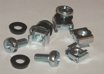 Комплект крепежный - винт, шайба, гайка для напольных 19" IT-корпусов ДКС серии CQE, 20шт DKC