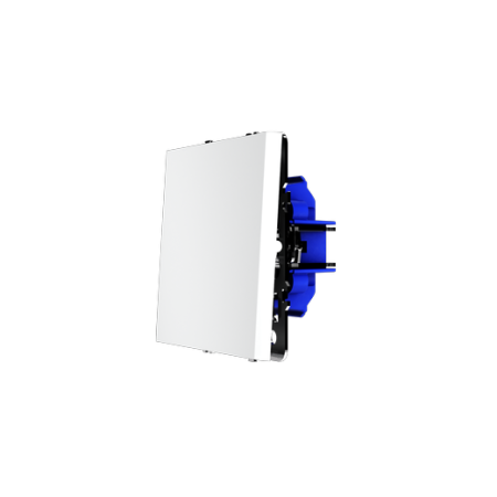 Выключатель с самовозвратом встраиваемый Voltum S70 одноклавишный 10А, (белый матовый)