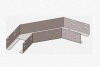 Лоток угловой замковый глухой КГЗГ 400х110-90 УТ1,5 поворот на 90, горячее цинкование, S1,5
