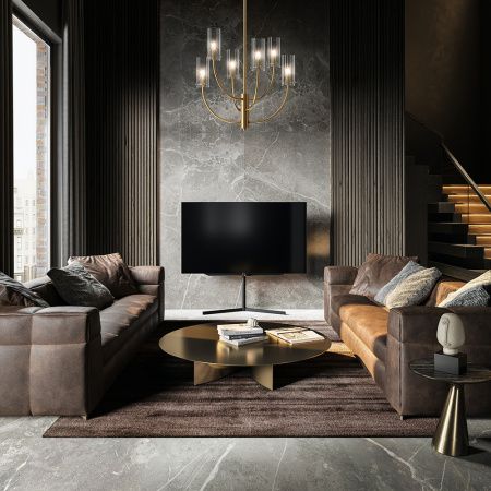 Подвесной светильник 6*G9 40Вт Латунь IP20 Arco MOD223PL-06BS Maytoni