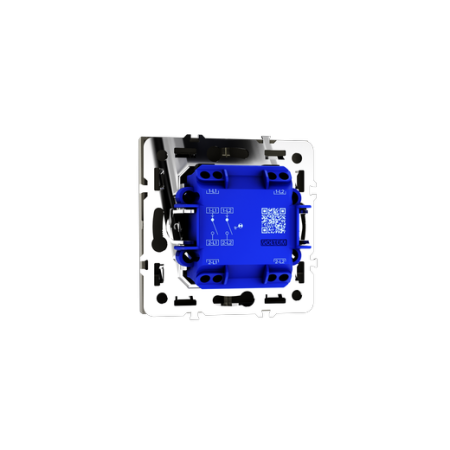 Выключатель встраиваемый Voltum S70 двухклавишный с подсветкой 10А, (шелк)