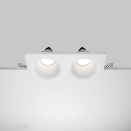 Встраиваемый светильник 2*GU10 12Вт Белый IP20 Downlight DL002-DW-02-W Technical Maytoni