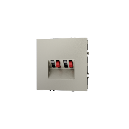 Розетка акустическая встраиваемая Voltum S70 4-местная, (шелк)