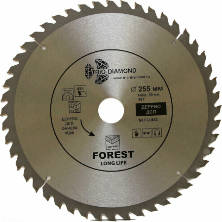 Диск пильный 255*30*48Т FLL832 Trio-Diamond
