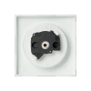 Валенсия Лицевая панель розетки 1-местной б/з 10 А сталь с защ, штор, EKF