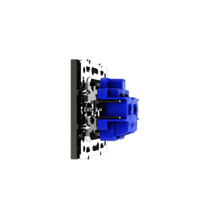 Розетка встраиваемая Voltum S70 с заземлением 16А, (кашемир)