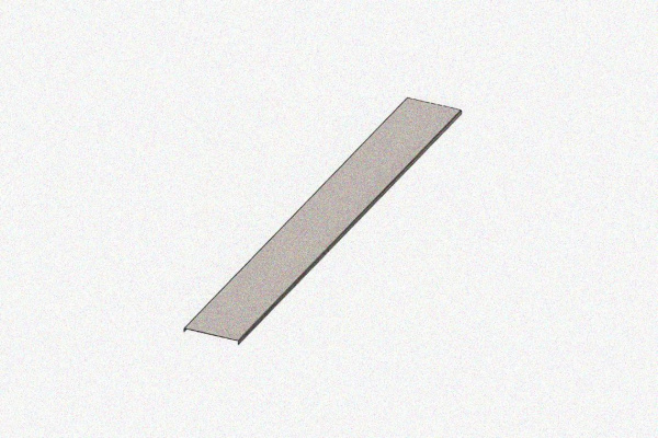 Крышка несущего лотка КНЛ50-П2,87 УХЛ1, оцинкованный лист, S1,5