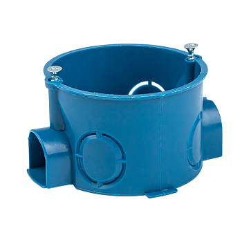 Коробка установочная КМТ-010-002 для твердых стен (68х42) с саморезами IP20 розничный стикер PROxima EKF