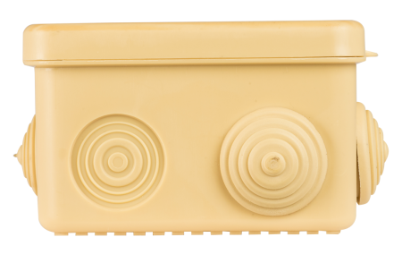 Коробка распределительная КМР-030-031 с крышкой (80х80х50) 7 мембранных вводов светлое дерево IP54 PROxima EKF