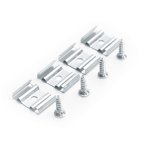 Профиль алюминиевый накладной, серебро, CAB262