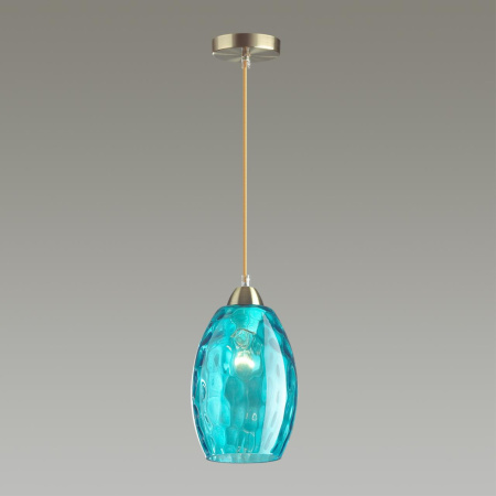 Подвес E27 60W 220V SAPPHIRE античная бронза,голубой LUMION