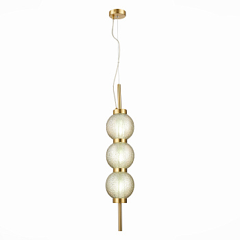 Светильник подвесной Латунь/Коньячный E14 3*40Вт SL1155.303.03 ST LUCE