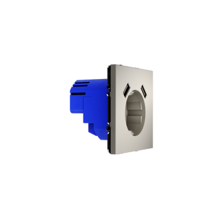 Розетка встраиваемая Voltum S70 с заземлением и защитными шторками, 16А, с USB, A+A, (кашемир) Розетка встраиваемая Voltum S70 с заземлением и защитными шторками, 16А, с USB, A+A, (кашемир)