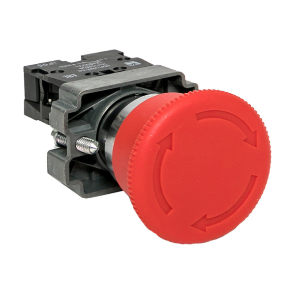 Кнопка BS542 поворотная красная грибок NC IP65 PROxima EKF Кнопка BS542 поворотная красная грибок NC IP65 PROxima EKF