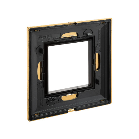 Рамка из металла, "Avanti", золотая, 1 пост (2 мод.) DKC