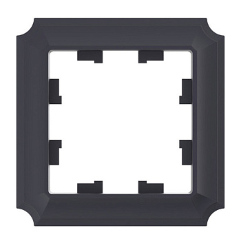 ATLASDESIGN ANTIQUE 1-постовая рамка, карбон Systeme Electric