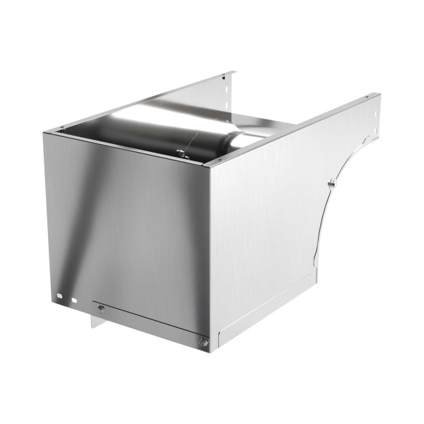 Угол CDSD 90 вертикальный внешний переходник правосторонний осн.400 H100, нержавеющая сталь AISI 304, в комплекте с крепежнымиэлементами и соединитель