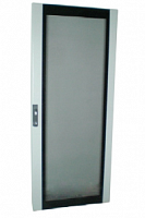 Дверь одностворчатая с ударопрочным стеклом для напольных 19" IT-корпусов ДКС серии CQE 2000 x 600, RAL7035 DKC