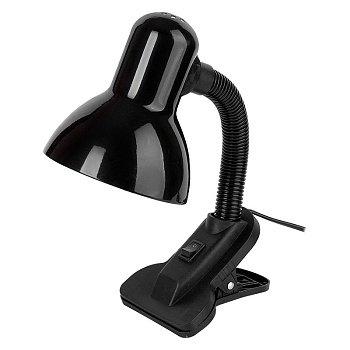 Светильник настольный под лампу е27 GTL-022-60-220 черный на прищепке (800122) (1/24) General