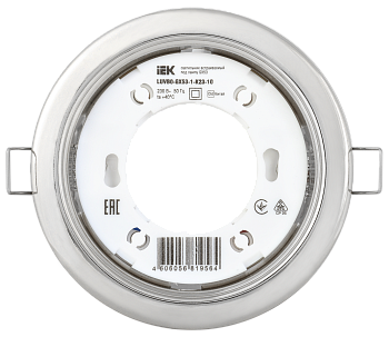Светильник встраиваемый под лампу GX53 хром (10шт/упак) IEK