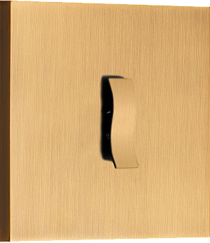 Donel N96 Переключатель перекрестный (с 3-х мест) на 1 тумблер, клавиша Wave, 10AX 250V, Латунь, серия DT