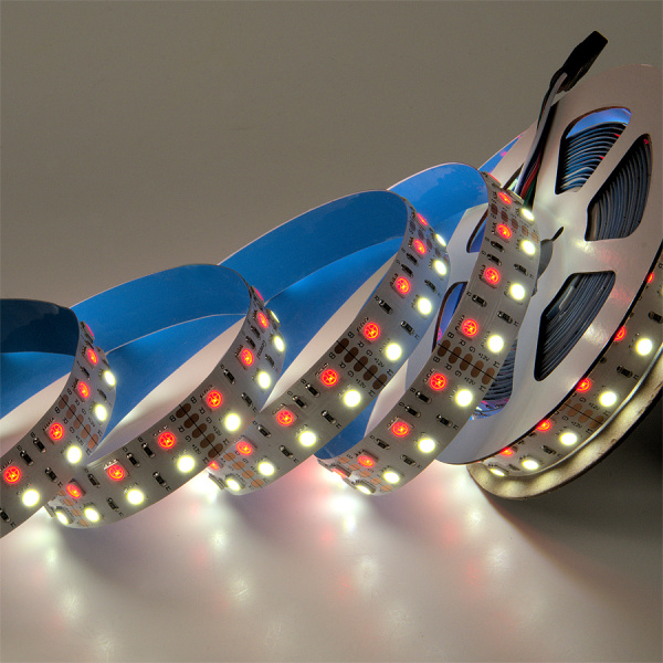 Лента светодиодная RGB с нейтральным белым GLS-5050-120-28.8-12-IP20-RGB+4 двухрядная General