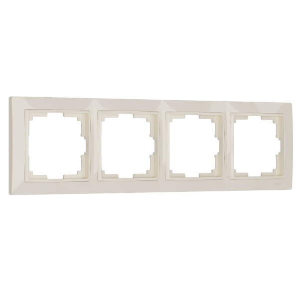 Snabb basic Рамка на 4 поста (слоновая кость, basic) Werkel