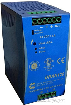 Блок питания DRAN120-12А, 12В, 10А 120Вт/Chinfa Блок питания DRAN120-12А, 12В, 10А 120Вт/Chinfa