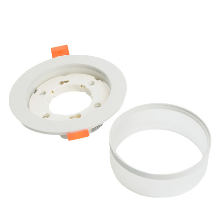 Светильник потолочный встраиваемый, 15W 230V GX53, белый, круг, без лампы, DL500 Feron