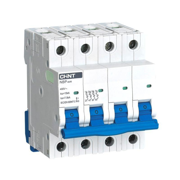 Выключатель автоматический ВА МОД NBP-63R 4П 16А 15кА 8In CHINT