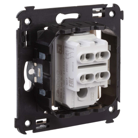 Перекрестный переключатель одноклавишный в стену, "Avanti", "Ванильная дымка" DKC