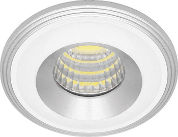 Св/д светильник Feron LN003 встр. 3W 4000K хром белый