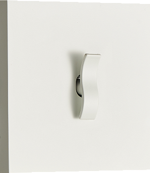 Donel N96 Переключатель перекрестный (с 3-х мест) на 1 тумблер, клавиша Wave, 10AX 250V, Белый, серия DT