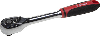 Трещотка для торцовых головок "Мастер", Сr-V сталь, 72 зубца, 1/4" ЗУБР