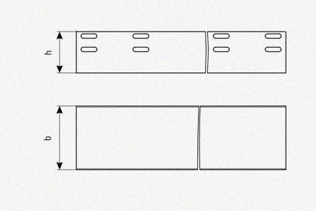 Лоток глухой ЛМГ 75х65х3000 УТ1,5, горячее цинкование, S1,5