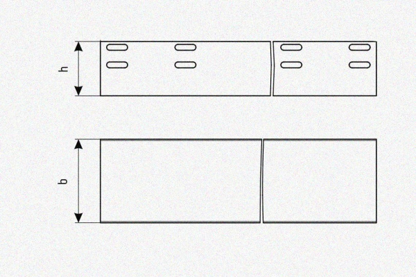 Лоток глухой ЛМГ 75х65х3000 УТ1,5, горячее цинкование, S1,5