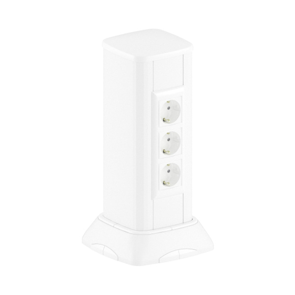 Миниколонна алюминиевая, 0.35м, цвет белый DKC