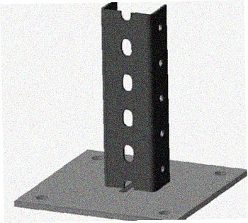 Стойка напольная (потолочная) СНП1320 УХЛ1,горячее цинкование, S2,5