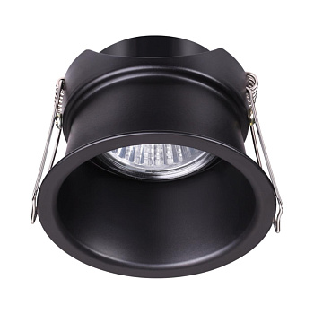 Встр.св-к IP20 GU10 50W 220V BUTT черный D NOVOTECH