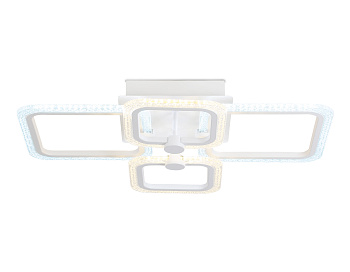 Потолочный светодиодный светильник с пультом FA5309/2+2 WH белый 3000+6400K/4200K/6400+3000K 62W 560*480*120 (ПДУ ИК) Ambrella Light