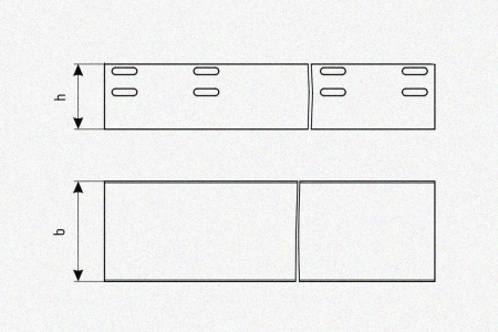 Лоток глухой ЛМГ 80х80х3000 УТ1,5, горячее цинкование, S1,2