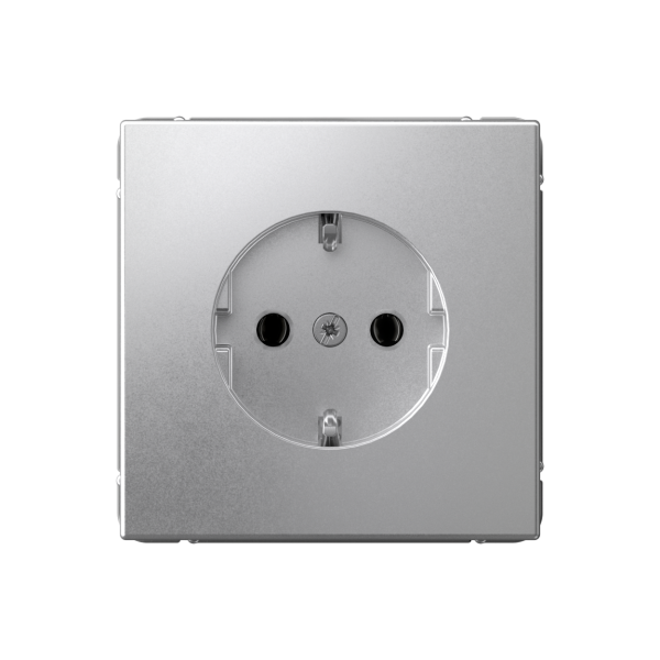 ARTGALLERY РОЗЕТКА с заземлением, 16А, механизм, АЛЮМИНИЙ Systeme Electric