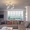 Люстра на штанге E14 220V EVERLY золотой B LUMION