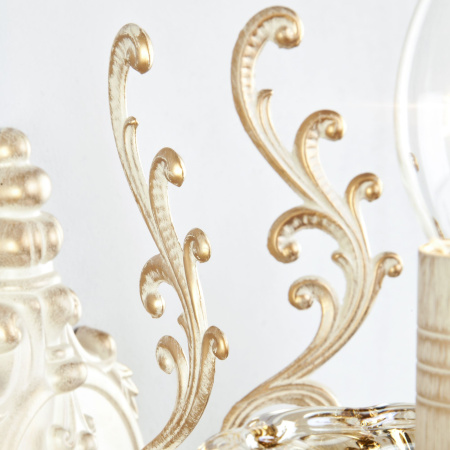 Бра с хрусталем 2*E14 60Вт белый с золотом IP20 Elisha (3281/2 белый с золотом) Eurosvet