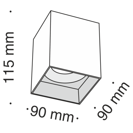Потолочный светильник 1*GU10 50Вт Белый IP20 Alfa C015CL-01W Technical