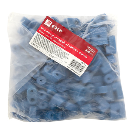 Изолятор угловой "Стойка" синий PROxima EKF